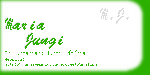 maria jungi business card